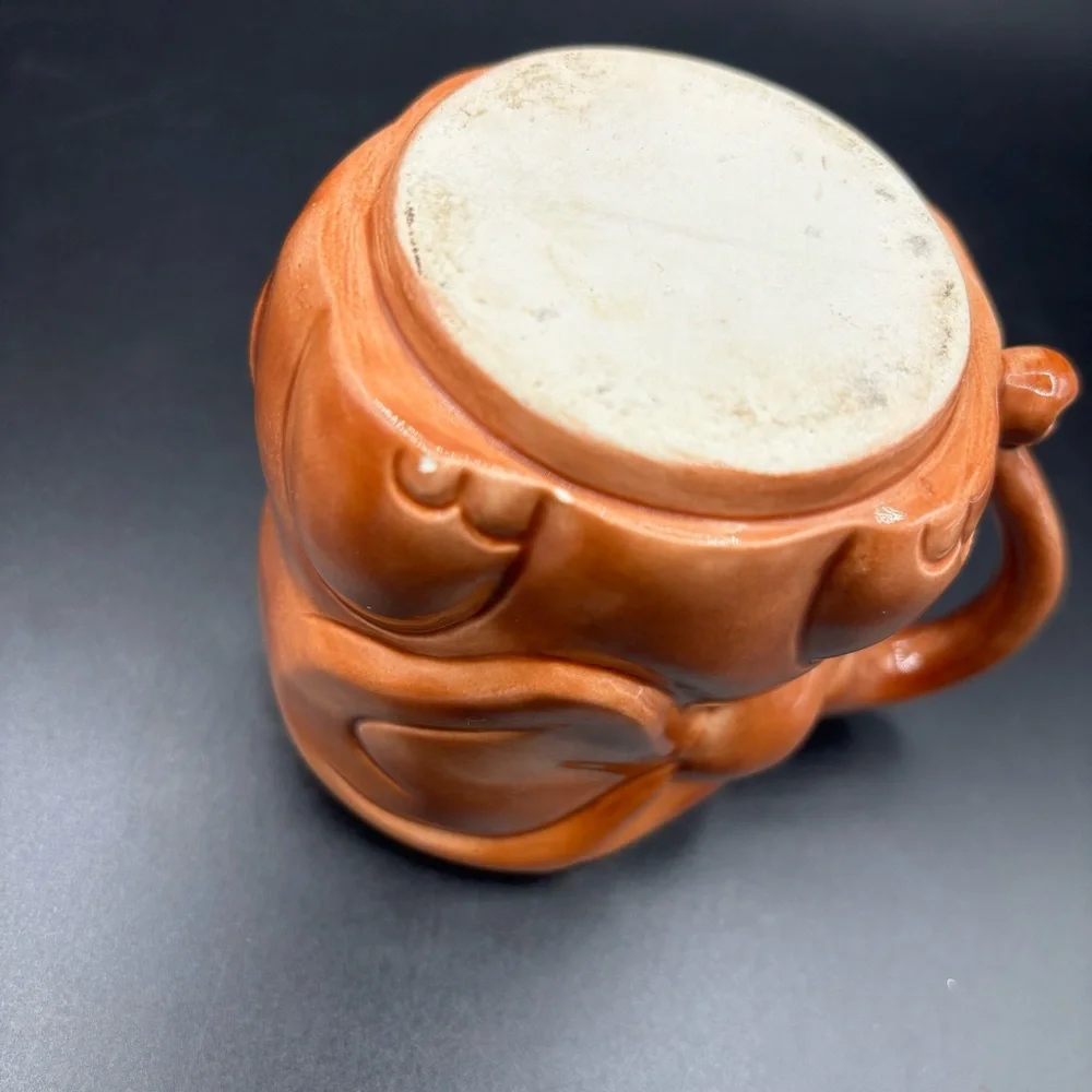Vintage Tampa Bay Molds Elephant Coffee‎ Mug Whimsical Trunk Brown 3.5